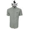 RCBPC Men Short Sleeve Shirt Business Wear Gray PMSSA60032