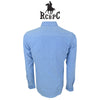 RCBPC Men Long Sleeve Shirt Business Wear Blue PMLSA60044